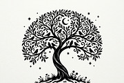 Elegant dream tree silhouette design, a Healthcare Illustration by Amazin_art (Thumbnail 25 of 49)