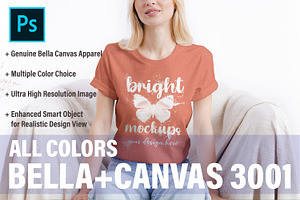 Bella Canvas 3001 T-shirt Mockup