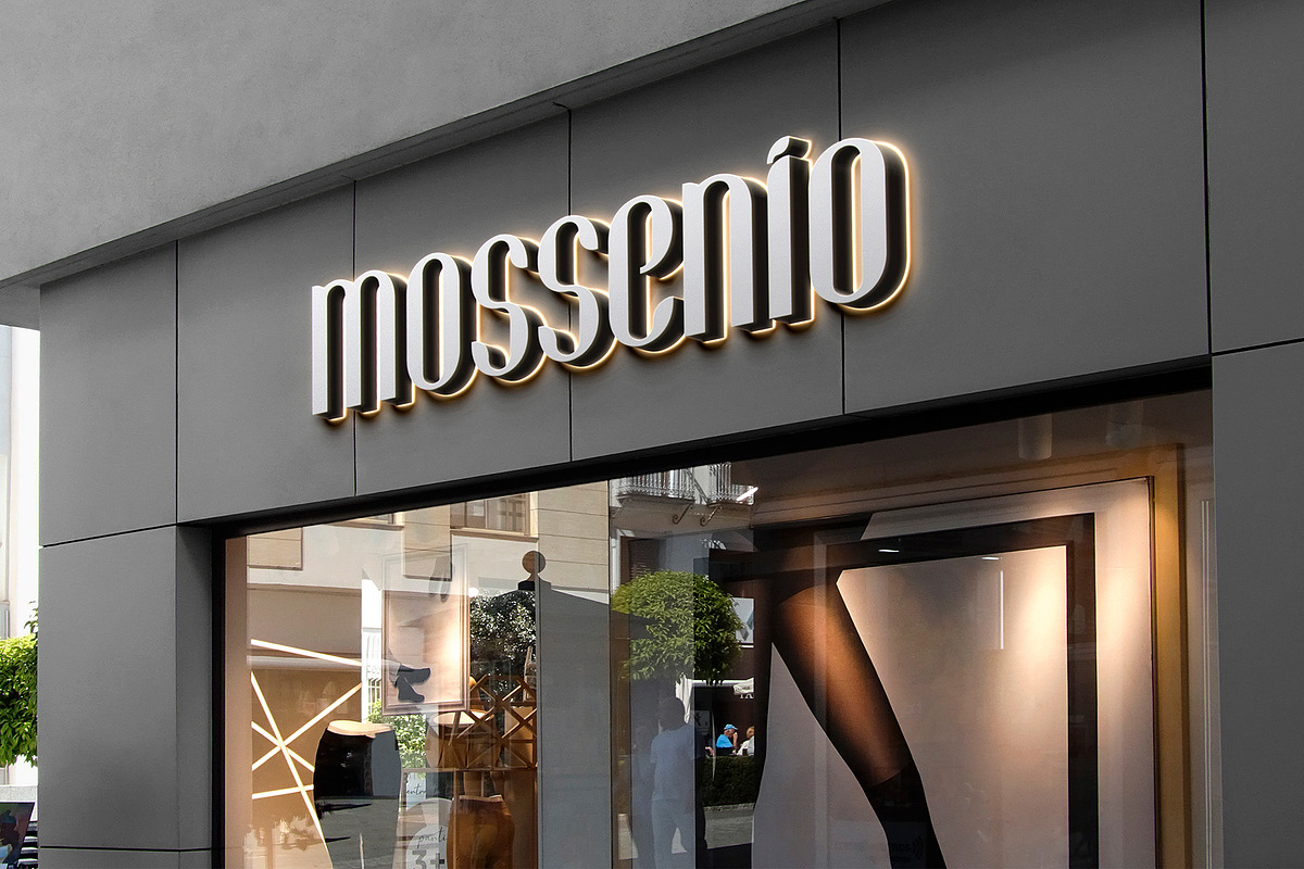 Logo Mockup Chrome 3D Sign Store, an Advertising Mockup by Asylab (Photo 3 of 5)