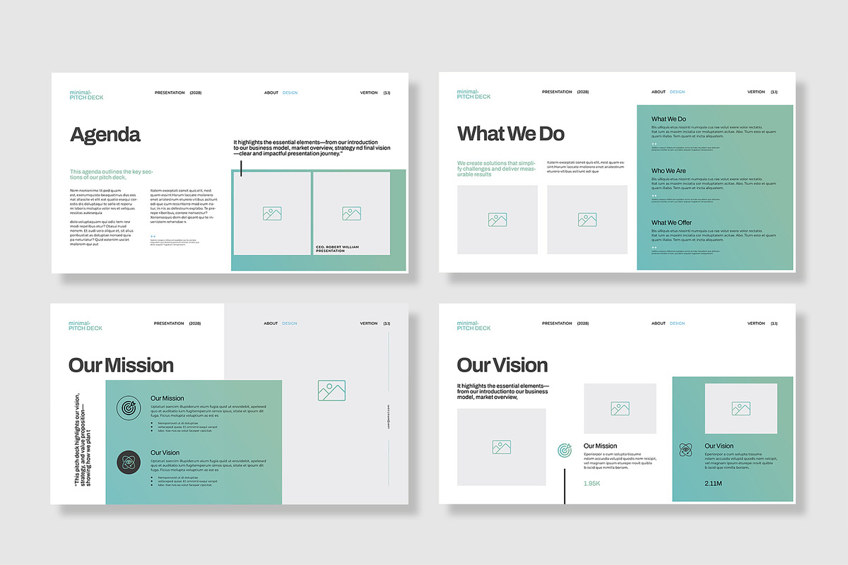 Minimal Pitch Deck Presentation, a Presentation Template by MightyDesign (Photo 3 of 8)
