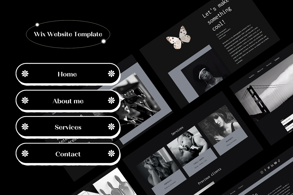 Wix Website Template Photography, a Wix Template by Wixify Studio (Photo 2 of 7)