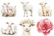 Spring Floral Baby Lamb Png, an Illustration by CitraGraphics (Thumbnail 5 of 5)