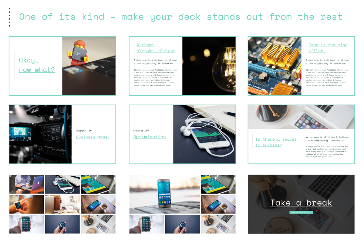 Mono Keynote Template - 25% off, a Presentation Template by Projectile (Photo 3 of 8)