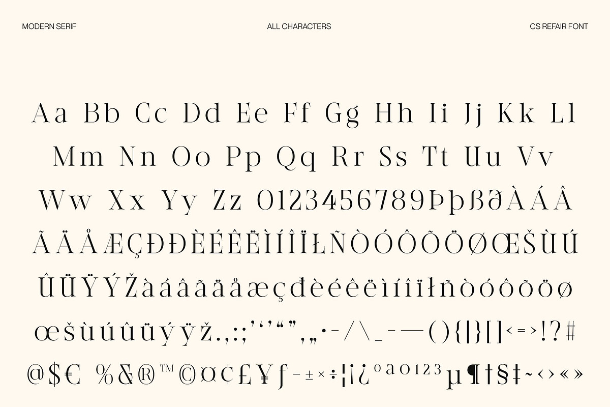 CS Refair – Modern Serif Font, a Serif Font by Craft Supply Co. (Photo 8 of 8)