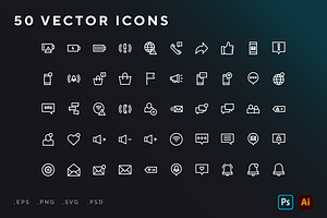 Notifications icons, an Icon by Wencory