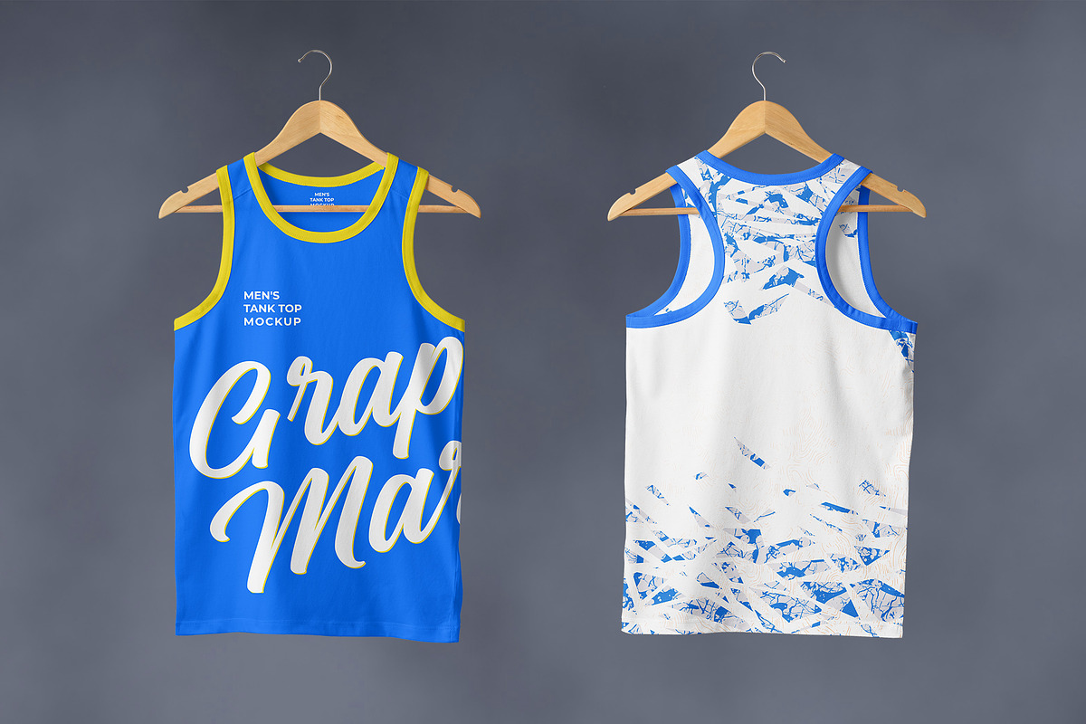 Men's Tank Top Mockup, a Shirt Mockup by Mock-up Store (Photo 3 of 6)