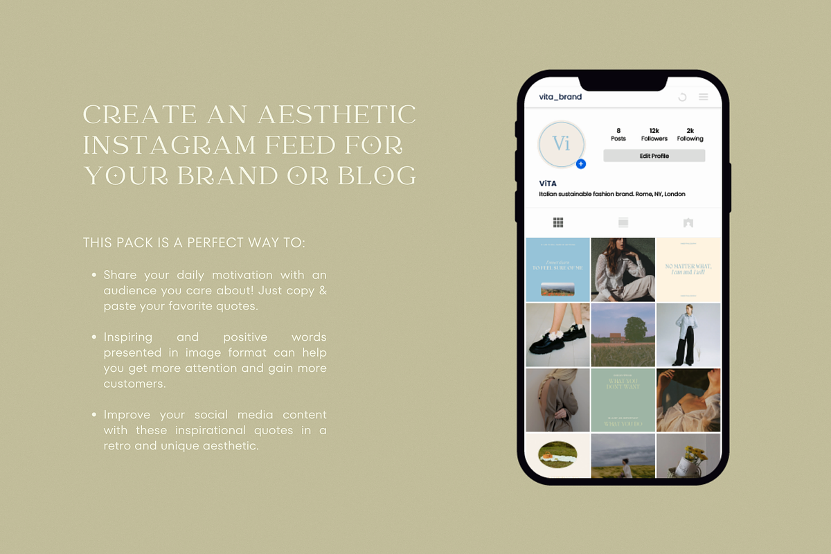 Self-Care Quotes CANVA IG Templates, a Social Media Template by Oksafox (Photo 15 of 17)