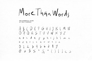 More than words, a Handwritten Font by dailygraphic (Thumbnail 10 of 10)