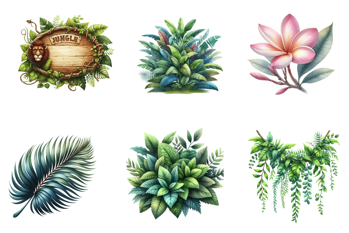 Safari animals watercolor clipart, an Illustration by CreationArt (Photo 4 of 7)