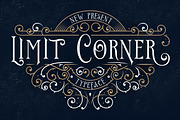 Limit Corner Typeface + Extras, a Serif Font by StoricType (Thumbnail 1 of 11)