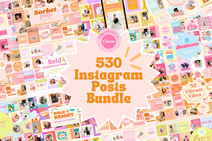 530 Instagram Posts Bundle