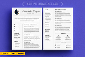 Minimal Resume/CV Template Bonus