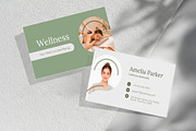 Wellness Business Card Template, a Business Card Template by WheelieMonkey (Thumbnail 1 of 2)