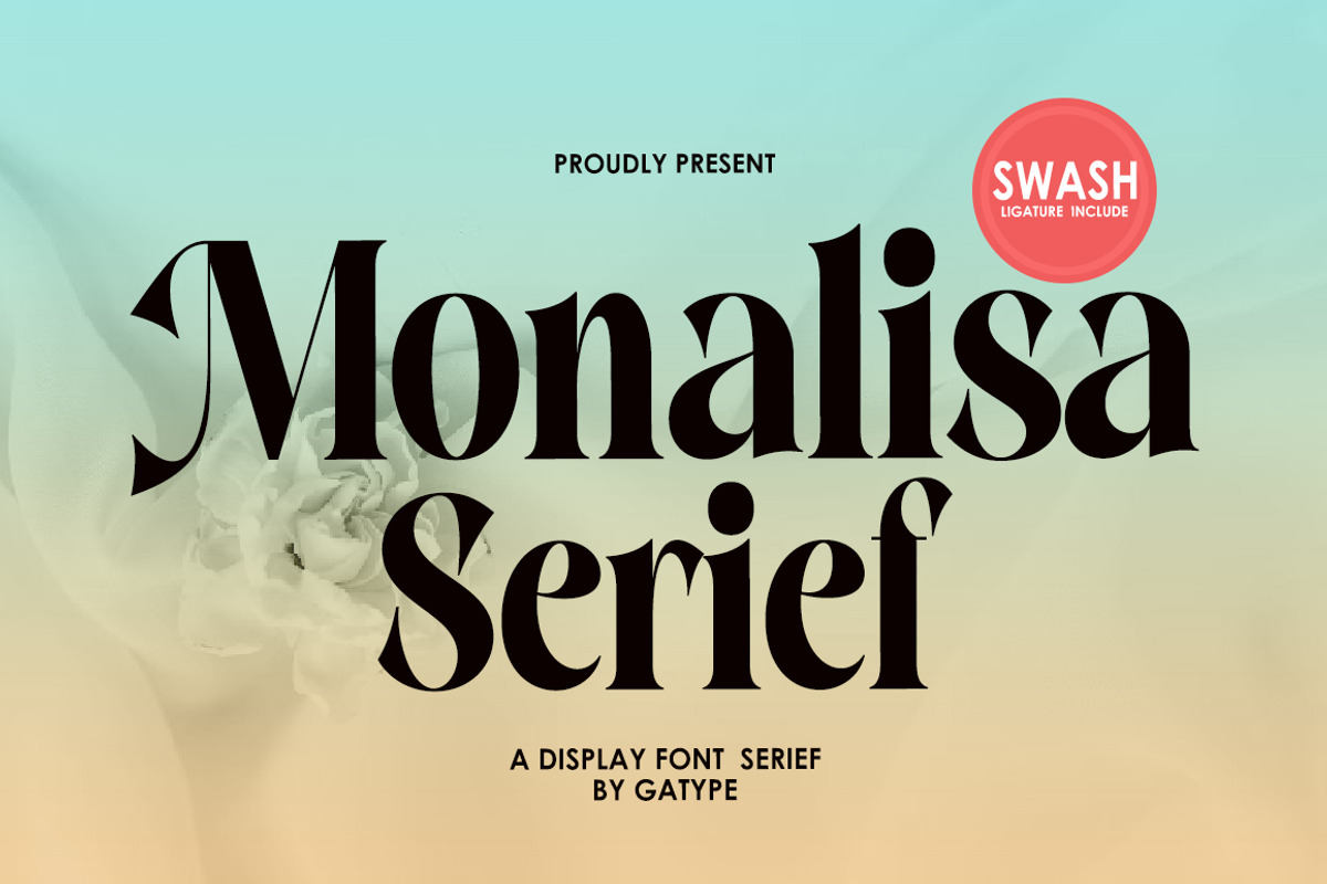 Monalisa Serif, a Serif Font by Gatype (Photo 1 of 10)