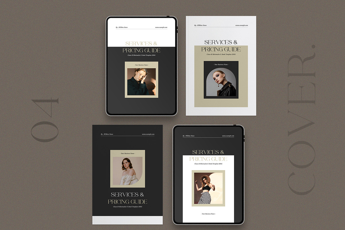 Services & Pricing Guide CANVA, a Brochure Template by TemplateFolio-Shop (Photo 3 of 20)