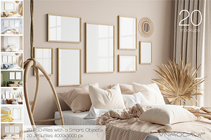 Bedroom Frame Bundle - 20 Mockups