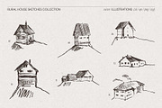 Rural House Sketches Collection, an Object Illustration by TheMountBirdStudio (Thumbnail 6 of 6)