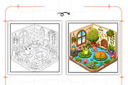 Hygge Seasonal Comfort Coloring, a Seasonal Illustration by Design Station (Thumbnail 5 of 7)