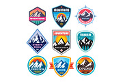 45 Badges & Logos Mountains Camping, a Branding & Logo Template by serkorkin (Thumbnail 5 of 6)
