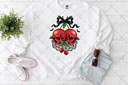 Spooky Cherry Halloween Bow PNG, an Illustration by Craft Nest (Thumbnail 4 of 6)