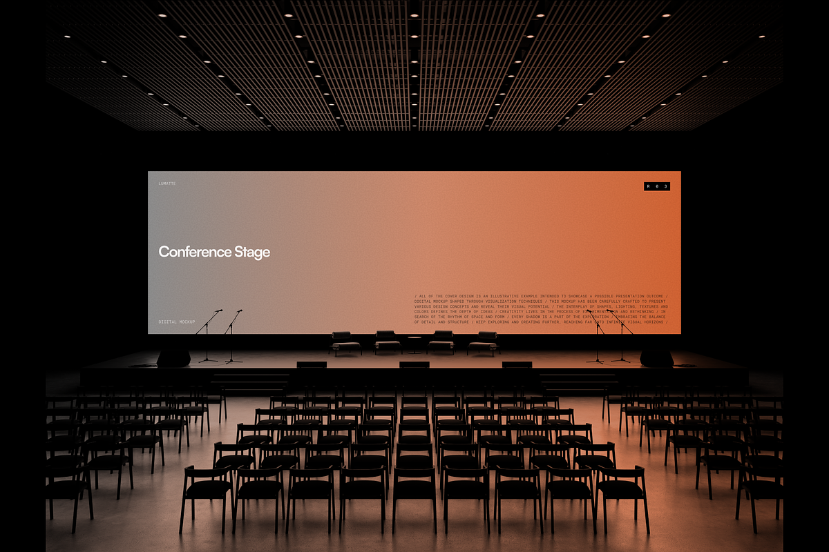 Conference Stage Mockup R03, an Advertising Mockup by Lumatte (Photo 6 of 7)