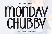 Monday Chubby | Script Font