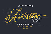 Archstone Script, a Script Font by QueenType (Thumbnail 1 of 8)