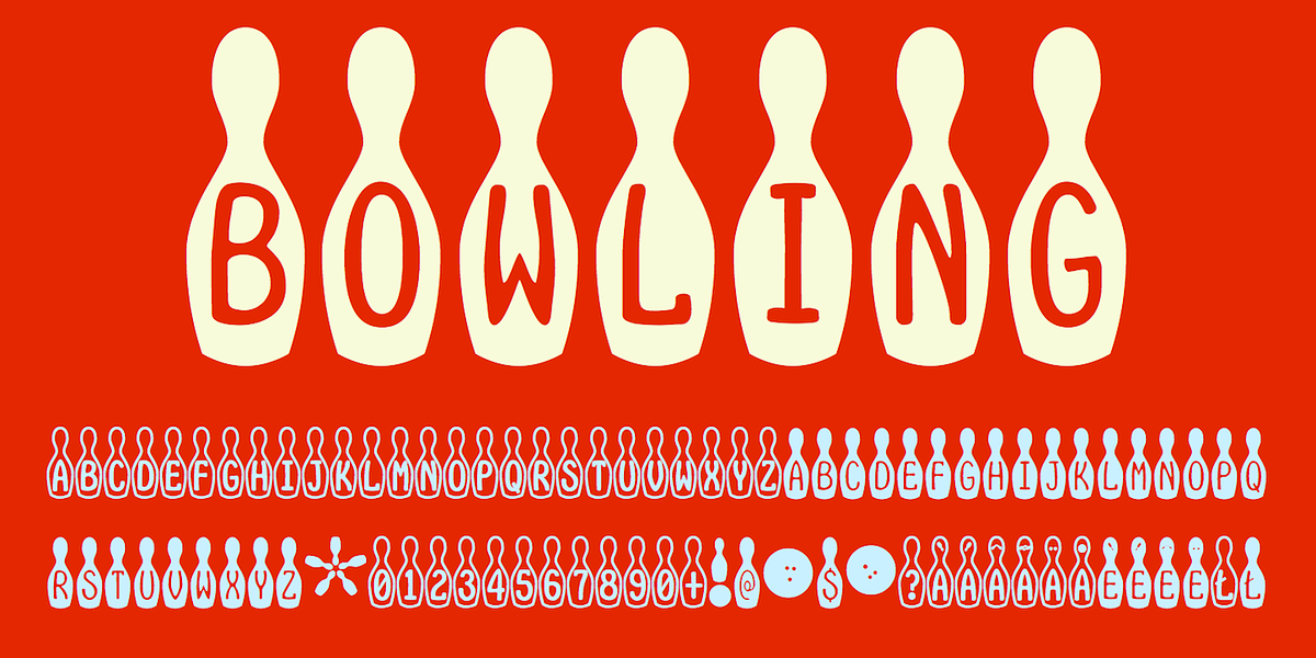Bowling, a Symbol Font by Ingrimayne Type (Photo 4 of 4)