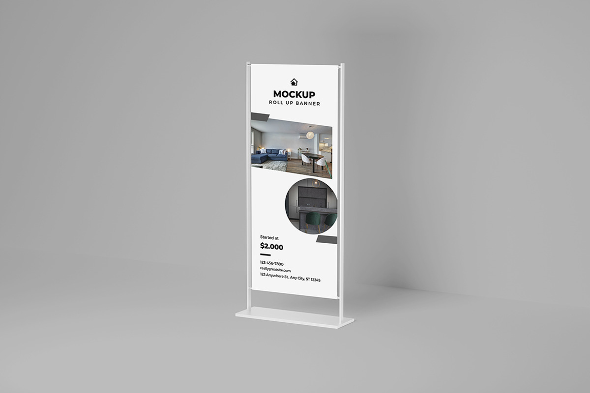 Roll Up Banner Mockup, a Product Mockup by Squashy Creative Studio (Photo 3 of 5)
