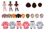 Family Clip Art, Custom Family, a Person Illustration by ElenazlataArt (Thumbnail 6 of 10)