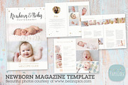 PG023 Newborn Photography Magazine, a Magazine Template by Paper Lark (Thumbnail 1 of 2)