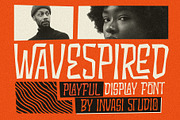 Wavespired - Display Retro, a Font by Invasi Studio (Thumbnail 1 of 12)