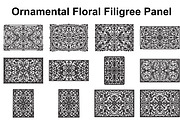 Vintage Floral Filigree Panel, an Object Graphic by Creativeshirt (Thumbnail 1 of 3)