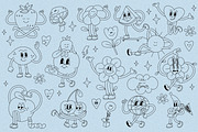 Collection retro stickers, a Texture Illustration by oxygen_8 (Thumbnail 9 of 9)