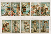 SURREAL RETRO BEACH JUNK JOURNAL, a Decorative Illustration by Daring Digies (Thumbnail 4 of 8)