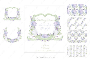 Lavender Wedding Family Crest DIY