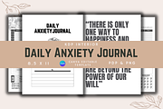 Daily Anxiety Journal KDP Interior, a Templates & Theme by KDPISH (Thumbnail 1 of 4)