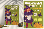 Halloween party poster designs set, a Seasonal Illustration by Good Studio (Thumbnail 2 of 4)