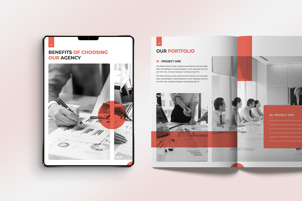 Agency Business Brochure Template, a Brochure Template by graphypix (Photo 2 of 8)
