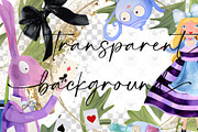 Alice in Wonderland Clipart, an Illustration by BigCakeBee (Thumbnail 2 of 4)