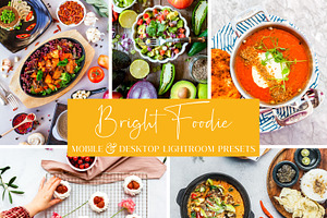 10 BRIGHT FOOD LIGHTROOM PRESETS