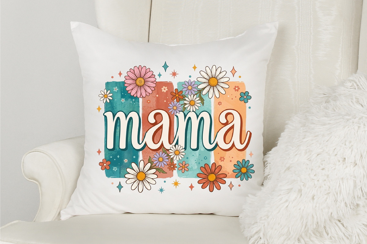 Boho Floral Mama Mother's Day PNG, an Illustration by designcity5 (Photo 2 of 4)