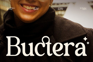 Buctera - Elegant Retro Serif Font