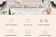 Professional Resume Template RE003, a Resume Template by Draca Design Co (Thumbnail 4 of 4)