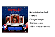 4th of July, Memorial Day flyer, a Social Media Template by Foedesigner (Thumbnail 2 of 5)