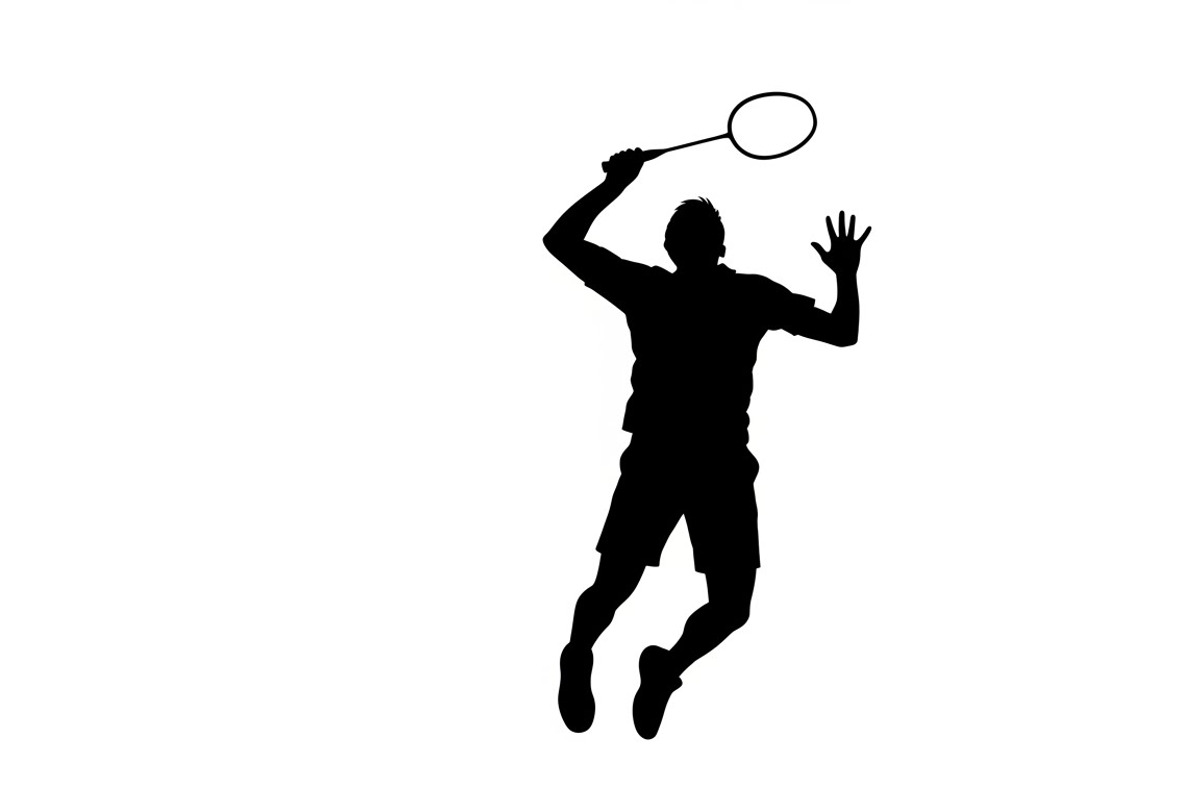 Badminton Smash Silhouettes, an Illustration by Amazin_art (Photo 20 of 31)