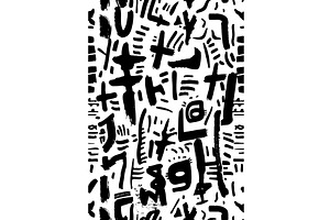 Abstract Brushstroke Pattern vector, an Illustration by AlexArt