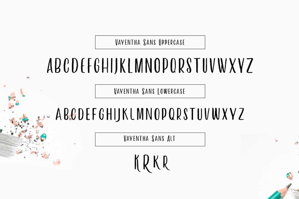 Vayentha Script & Sans (+Webfont) preview 8