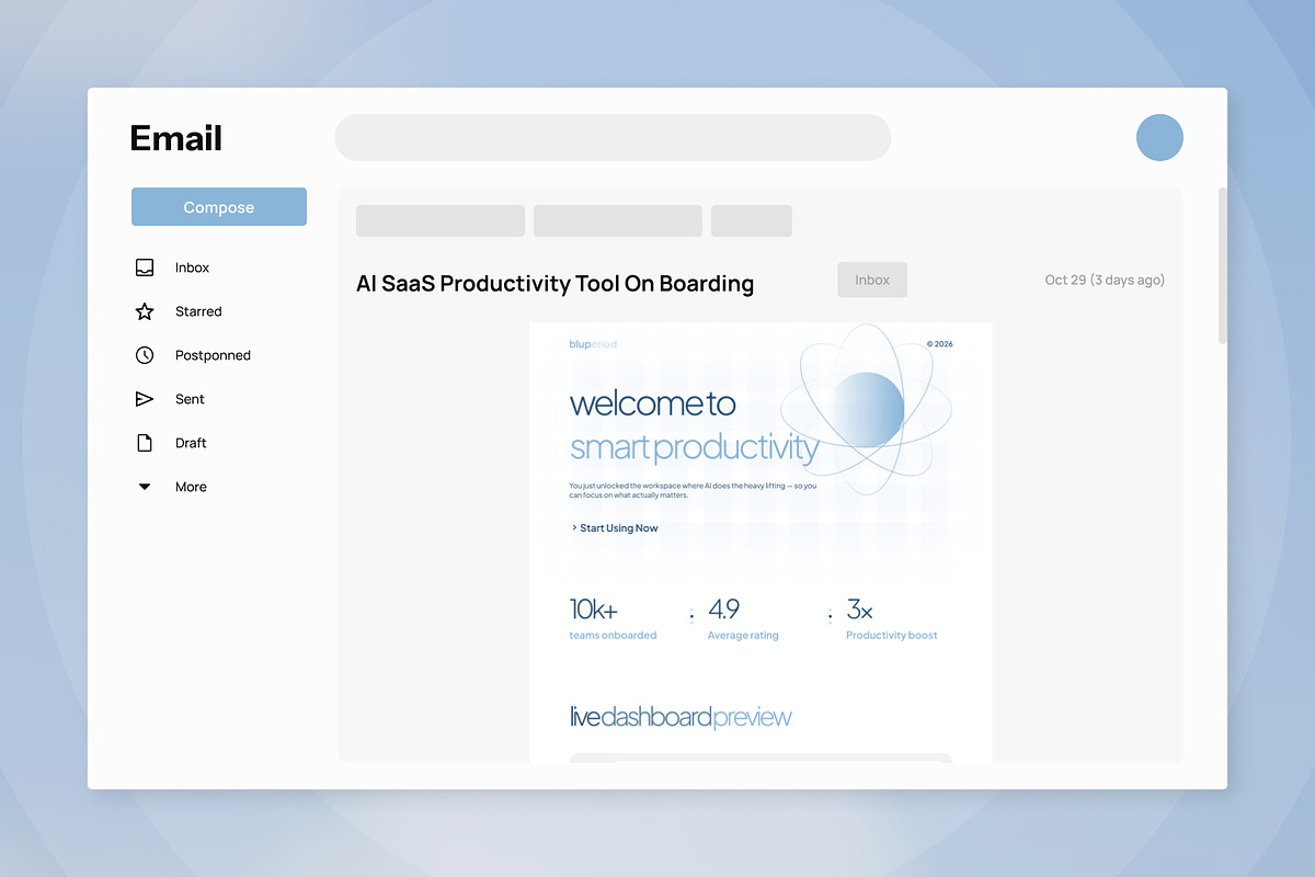 Bluperiod Productivity SaaS Onboard, an UI Kit Template by productype1 (Photo 3 of 5)