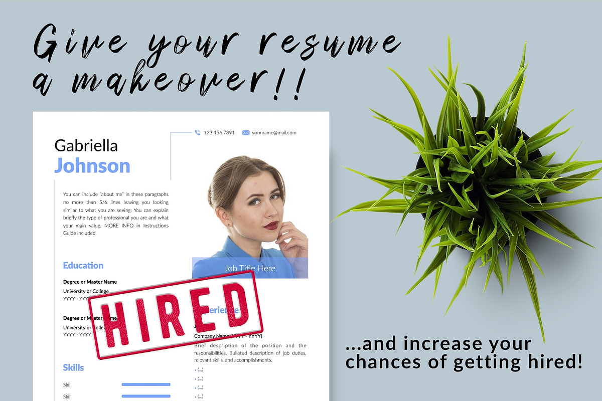 Creative Resume / CV - Gabriella, a Resume Template by Templates Design Co. (Photo 16 of 17)